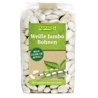 Rapunzel Weiße Jumbo Bohnen bio 500 g über Bestand hinaus voraussichtlich April wieder lieferbar