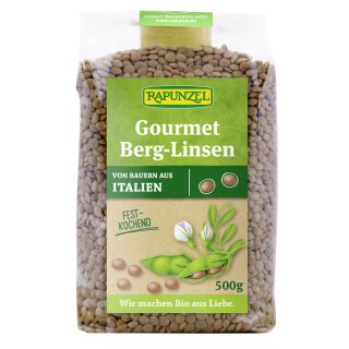 Rapunzel Gourmet Mountain Lentils organic 500 g