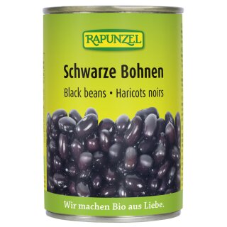 Rapunzel Schwarze Bohnen bio 400 g ATG 240 g Dose