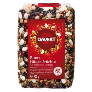 Davert Bunte Hülsenfrüchte für klassische Eintöpfe bio 500 g