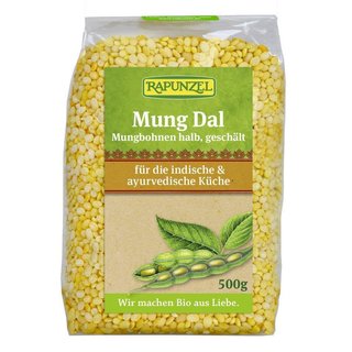 Rapunzel Mung Dal Half Mung Beans peeled organic 500 g